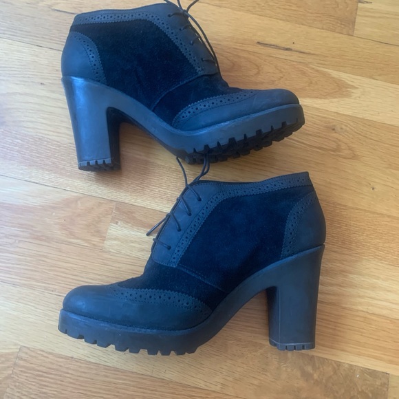 Sperry Top-Sider Emory Bootie - Blk Suede/Lthr 11M - Picture 6 of 10